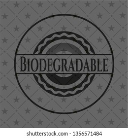 Biodegradable black badge