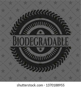 Biodegradable black badge