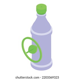 Biodegradable Bottle Icon. Isometric Of Biodegradable Bottle Vector Icon For Web Design Isolated On White Background