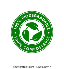 Biodegradable And Compostable Icon Product