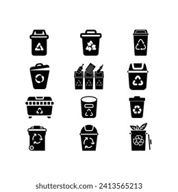 Biodegradable, compostable, recyclable icon set. Set of arrow recycle. Mega set of recycle icon. Green recycling and rotation arrow icon pack.Vector illustration