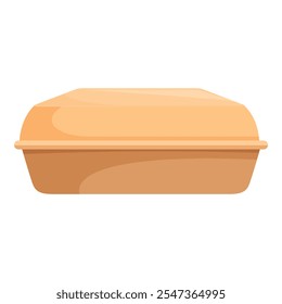 Recipiente biodegradável feito de material reciclado perfeito para levar comida