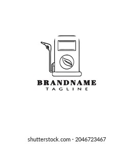 biodegradable logo cartoon icon design black modern isolated vector illustration