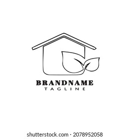 biodegradable logo cartoon icon design template modern isolated vector illustration