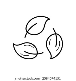 Biodegradable Materials icon vector stock illustration