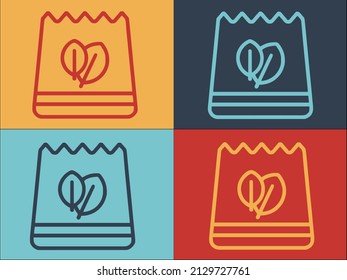 Biodegradable Pack Logo Template, Simple Flat Icon of biodegradable,pack,package