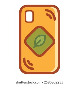 A biodegradable phone case representing sustainable and eco friendly product design