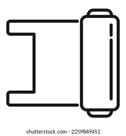 Biodegradable plastic bag icon outline vector. Eco recycle. Ocean waste