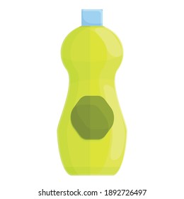 Icono de botella de plástico biodegradable. Dibujo del icono del vector de botellas plásticas biodegradables para diseño web aislado en fondo blanco