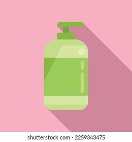 Biodegradable plastic dispenser icon flat vector. Eco recycle. Ocean waste