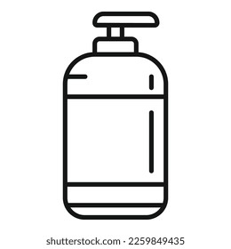 Biodegradable plastic dispenser icon outline vector. Eco recycle. Ocean waste