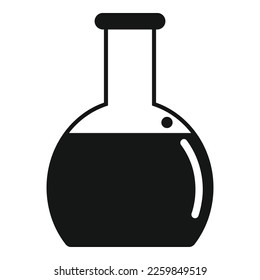 Biodegradable plastic flask icon simple vector. Eco bottle. Energy reduce