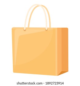 Biodegradable plastic home bag icon. Cartoon of biodegradable plastic home bag vector icon for web design isolated on white background