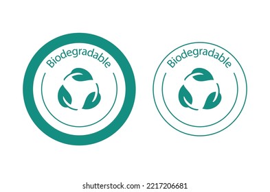 Biodegradable Product Icon Vector Illustration 