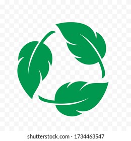 Biodegradable recyclable plastic free label vector icon. Eco safe bio recycling and degradable package stamp logo