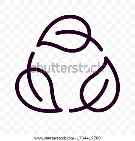 Biodegradable recyclable plastic free label vector icon. Eco safe bio recycling and degradable package stamp logo Stock foto © 