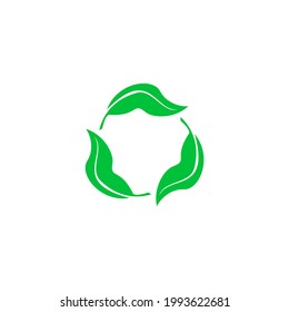 Biodegradable recyclable plastic free package icon. Vector bio recyclable degradable label logo template