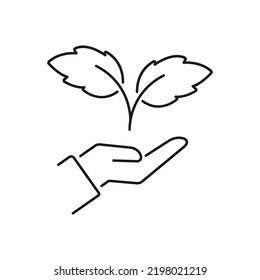 Icono de paquete de plástico libre biodegradable reciclable. Modelo de logotipo de etiqueta degradable biológico del vector