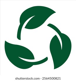 Biodegradable recyclable plastic free package icon. Vector bio recyclable degradable label logo template