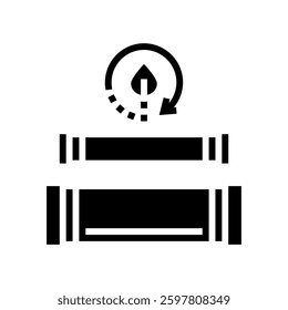 biodegradable tube sustainable beauty glyph icon vector. biodegradable tube sustainable beauty sign. isolated symbol illustration