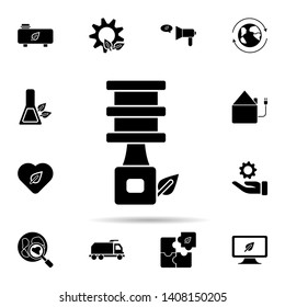 Biodiesel, leaf icon. Universal set of ecology for website design and development, app development