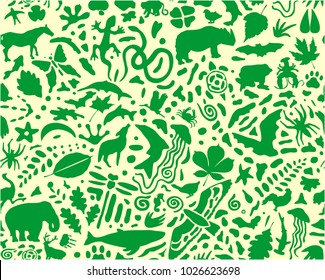 biodiveristy pattern (set of vector)