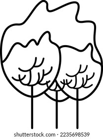 biodiversity crisis concept, Burning Tree for Energy Increases Carbon Pollution vector icon design, Environmental pollution symbol, Chemical Biological contamination sign, Pollutant stock illustration