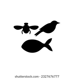 Biodiversity ecosystem icon on white background