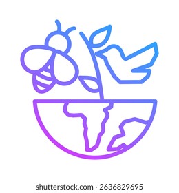 Biodiversity Icon Element For Design