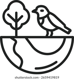 Icono de biodiversidad Imagen de Vector. Adecuado para App móviles, App de Web y medios impresos.
