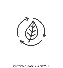 BIODIVERSITY Strichsymbol in Schwarz