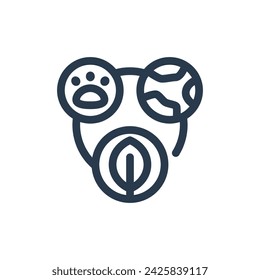 Biodiversity Vector Icon Illustration for Earth Day