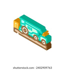 bioenergy harvesting biomass energy isometric icon vector. bioenergy harvesting biomass energy sign. isolated symbol illustration