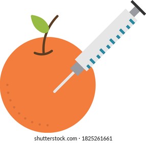 Bioengineering foods Vector Icon Concept Design, Biological engineering and Biotechnology Symbol auf weißem Hintergrund
