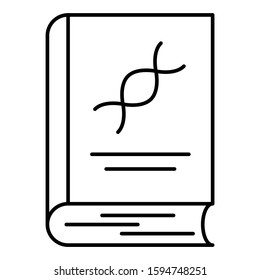 Bioengineering Diagonsis Book Vector Icon Design