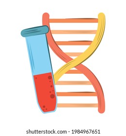 biotechnologischer DNA-Laborkolben einzeln