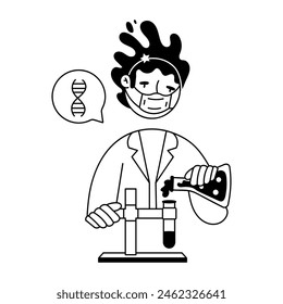 Bioengineering Hand Drawn Mini Illustrations 
