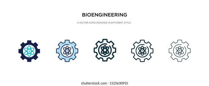 bioengineering icon in different style vector illustration. two colored and black bioengineering vector icons designed in filled, outline, line and stroke style can be used for web, mobile, ui