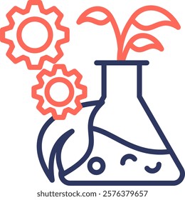 Bioengineering Icon Line Color Vector Illustration