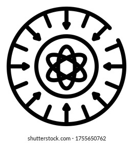 Bioengineering icon. Outline bioengineering vector icon for web design isolated on white background