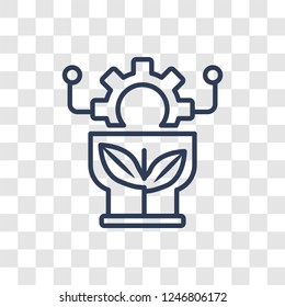 bioengineering icon. Trendy linear bioengineering logo concept on transparent background from General  collection