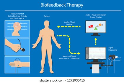 Biofeedback Neurofeedback care disorders central nervous system function equipment problem Therapist neurotherapy instrument stress relaxation relax electrode body function Psychophysiology