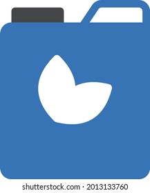 biofuel can vector glyph colour icon