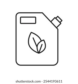 Icono del cartucho de biocombustible. icono de Vector aislado.