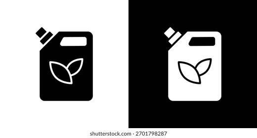 Biokraftstoffkanister-Symbol, einfacher flacher Stil. für ui- oder ux-Designs