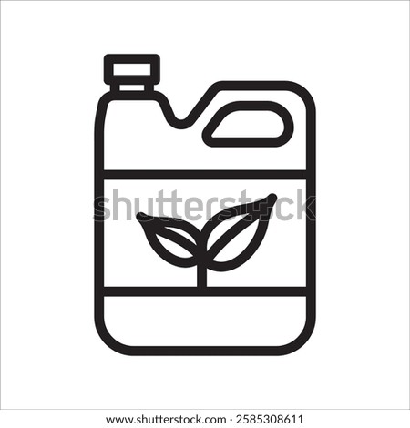 Biofuel eco Simple Line Icon