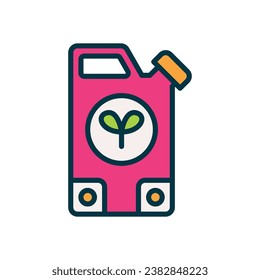 biofuel filled color icon. vector icon for your website, mobile, presentation, and logo design.