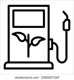 Biofuel Icon Element For Design