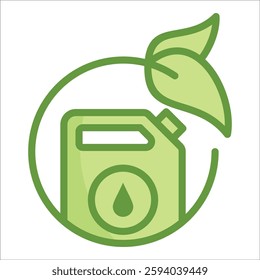 Biofuel Icon Element For Design