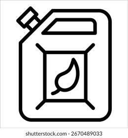 Biofuel Icon Element For Design